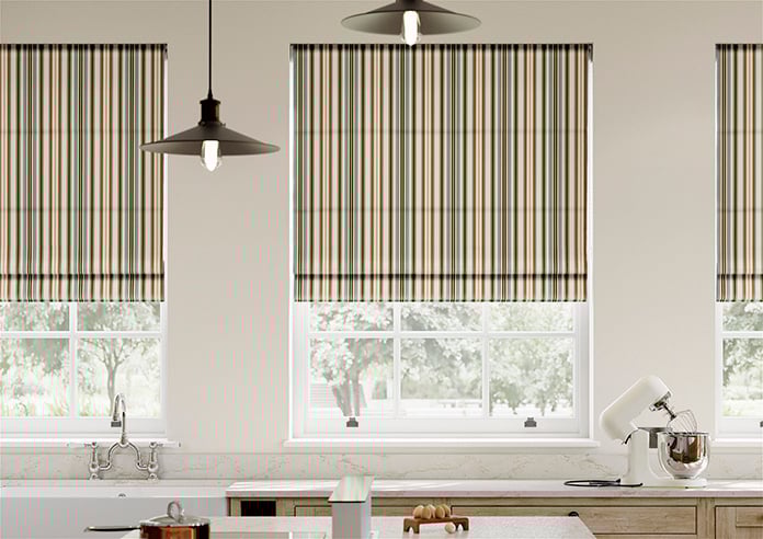 The British Stripe Co. Elizabeth, Derwent No.1 - Roman Blind - Image 3